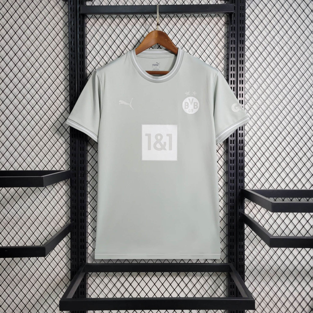 Dortmund 23-24 Grey Training Jersey - Fans Version